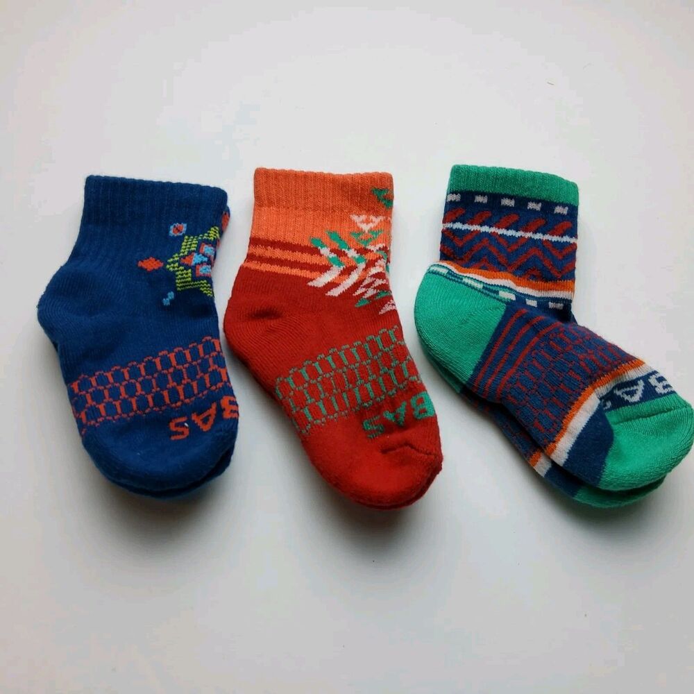 Bombas Toddler Pattern Socks Lot Of 3 Size T